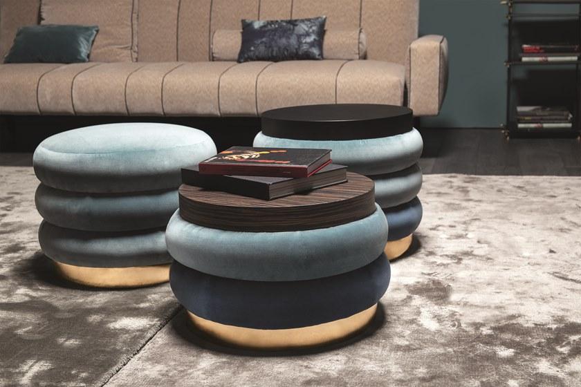 Vibieffe Низкий круглый деревянный журнальный столик 9235 chignon sun-id-1403267 - Вид №2