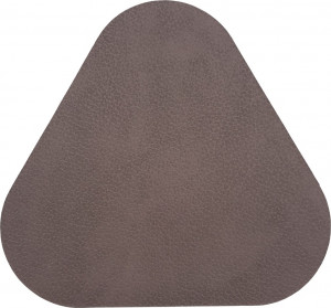 10646797 ADJ Треугольная подставка под бокалы двусторонняя 12х12см, пепельная роза/устричный Кожа искусственная