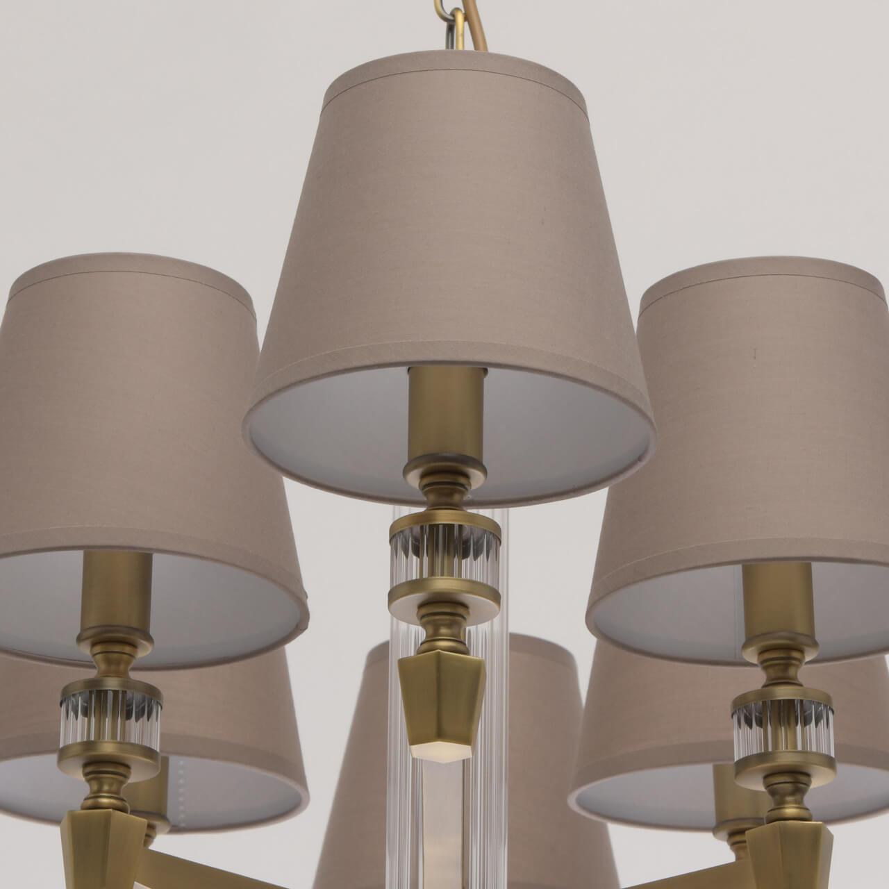 Подвесная люстра MW-Light Дэль Рей 7 700012208 MW-LIGHT ДИЗАЙНЕРСКИЕ, ДЭЛЬ РЕЙ 187730 Серый  - Вид №3