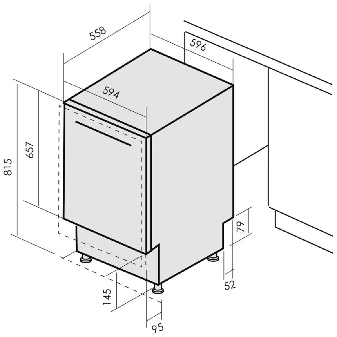 9185552 Встраиваемая посудомоечная машина LAUF DW-609 STDN-0124416 - Вид №13
