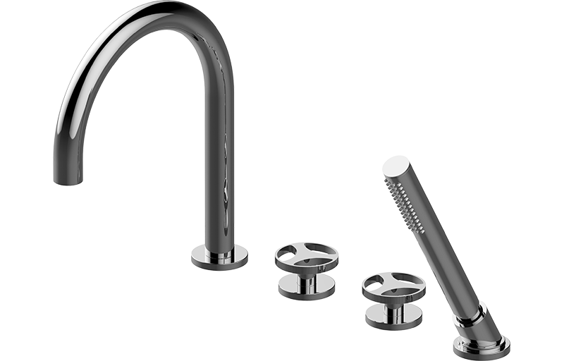 E-11469-C19B Прогрессивный смеситель для ванной с душевым комплектом GRAFF Harley