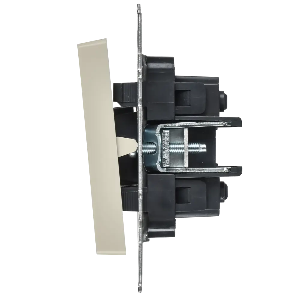 Переключатель встраиваемый перекрестный IEK Brite 2 клавиши цвет бежевый STLM-2060593 - Вид №3