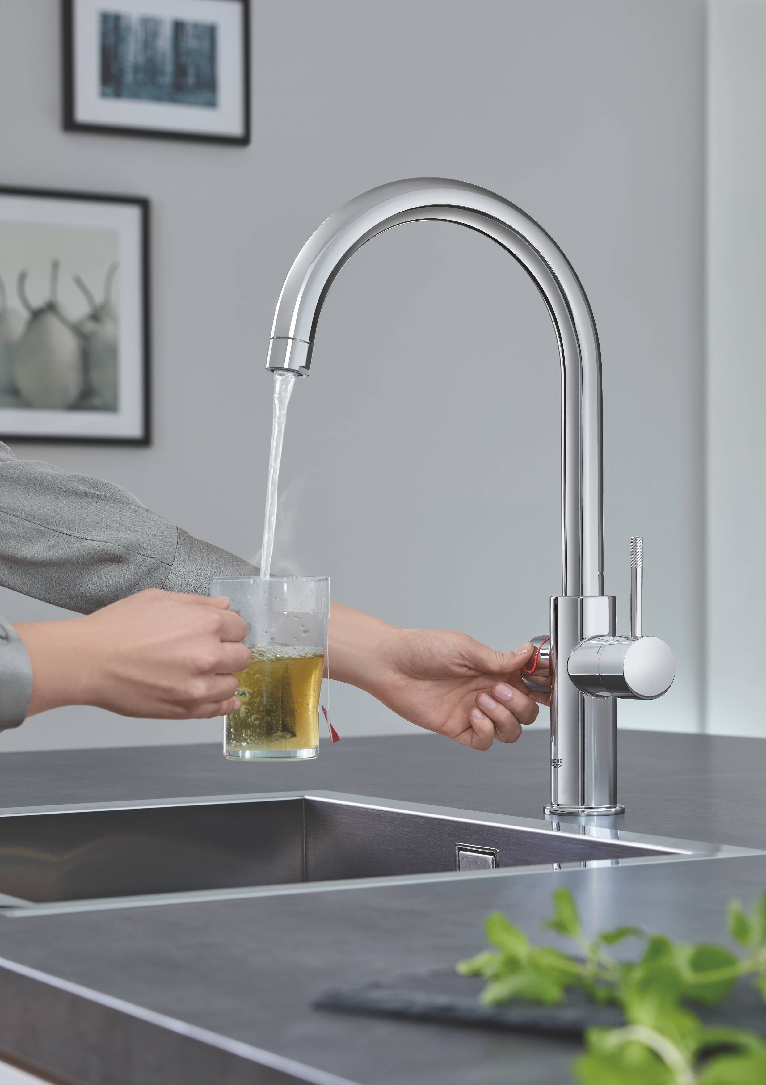 Комплект со смесителем для кухни GROHE Red Duo New, бойлер L-size, хром (30079001) - Вид №11