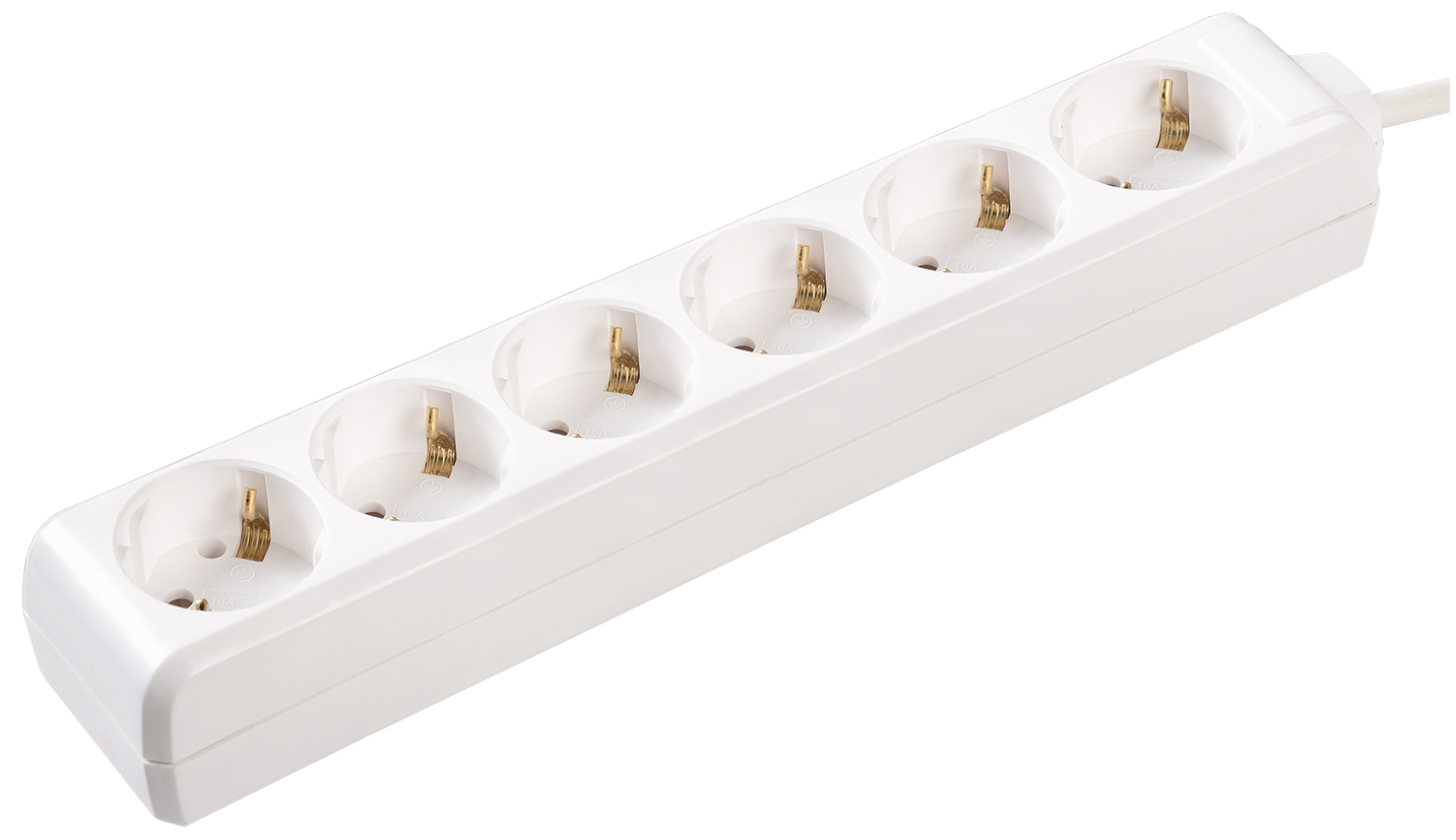 WYP10-16-06-05-Z-N Удлинитель у06 6 мест 2р+pе/5метров 3х1мм2 16а/250 iek ITK Santreyd 