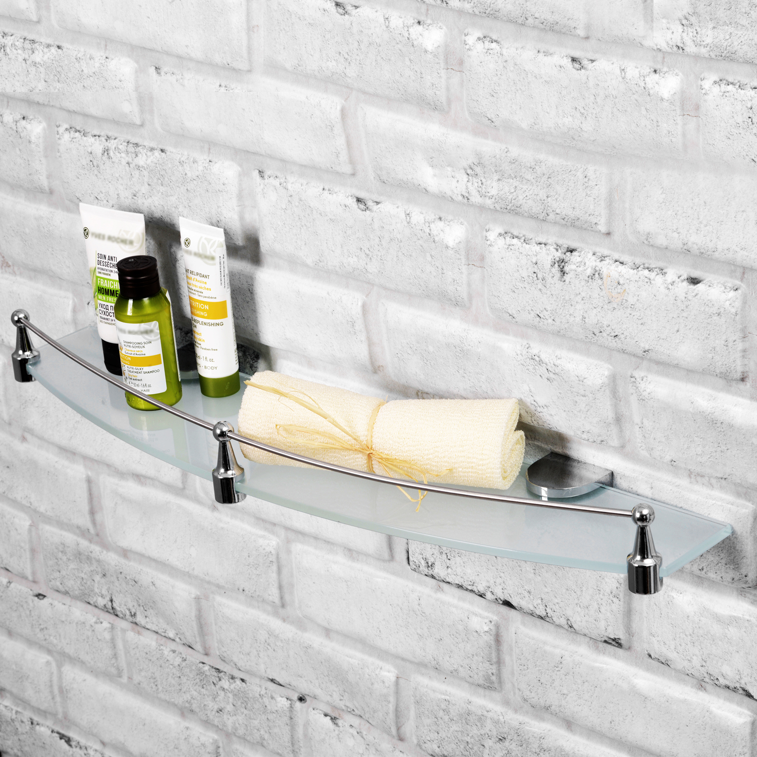 K-8344 Kammel (ранее К-8324) Полка стеклянная с бортиком WasserKRAFT Kammel K-8300 