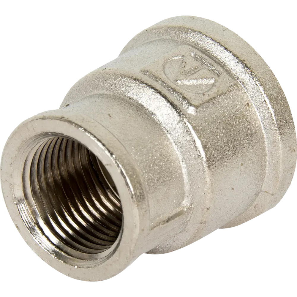 Муфта переходная Valtec внутренняя резьба 1/2"х3/8" никелированная латунь VTr.240.N.0403 10508318 STLM-2102507 