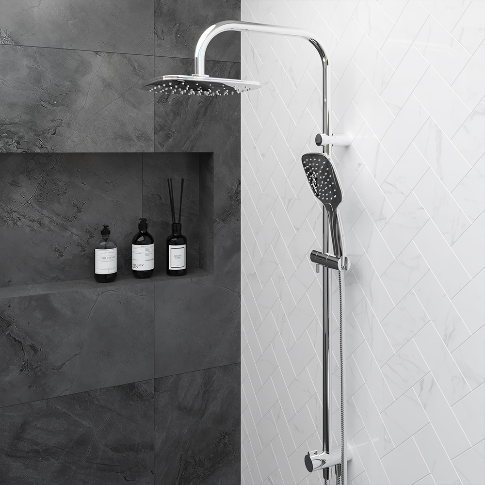 978200000 душ. система: верхний душ 220мм ручн.душ 120мм 3 режима штанга 1010мм Damixa Origin Evo  - Вид №7