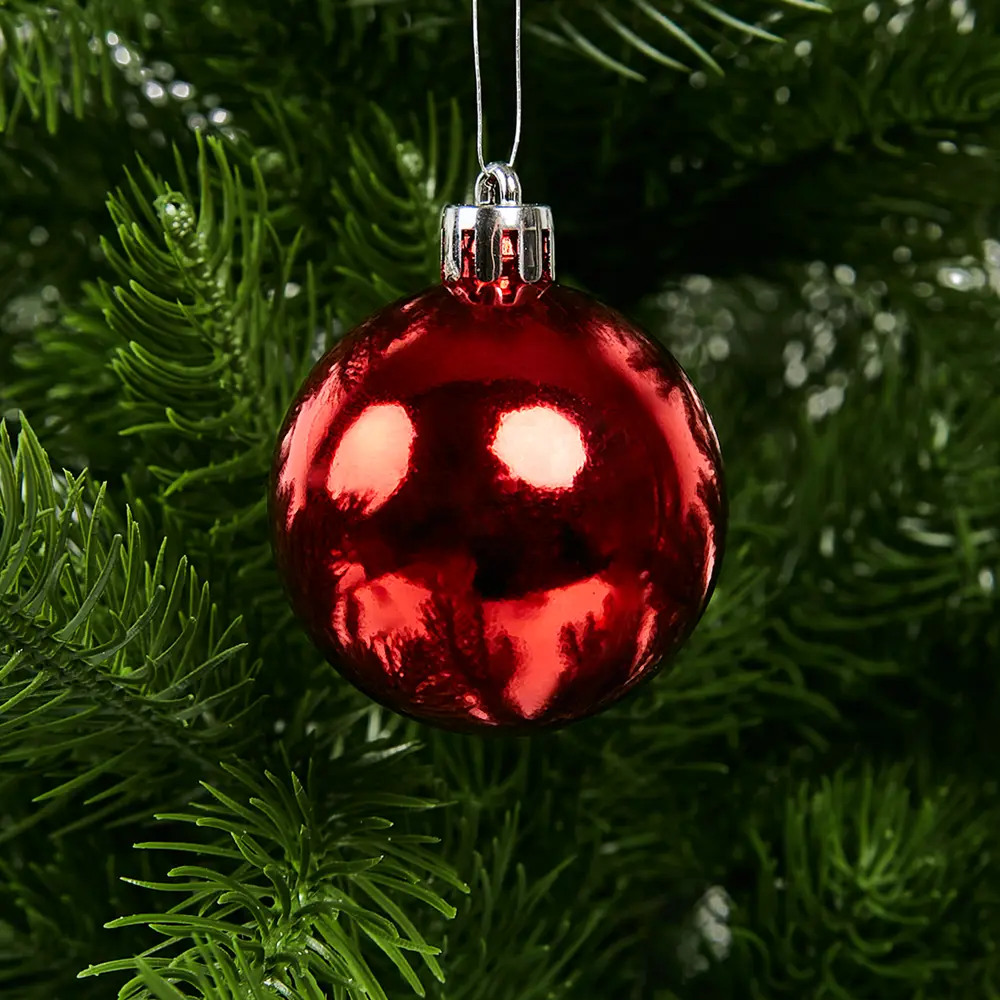 87036338 Набор новогодних шаров Christmas ø5-6 см полистирол цвет красный 25 шт. STLM-0949418 Santreyd  - Вид №2