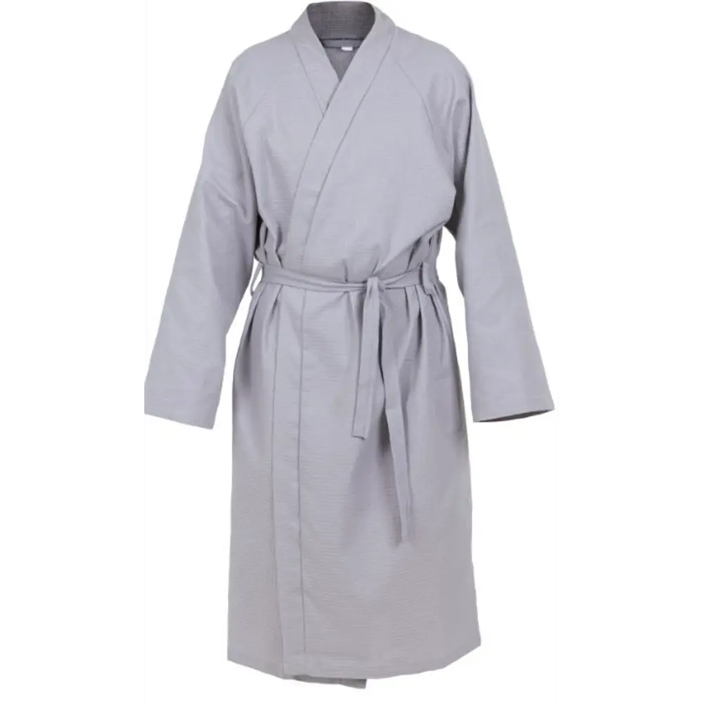Халат Дом снов Enna универсальный вафельный без капюшона серый размер S-M STLM-2112156