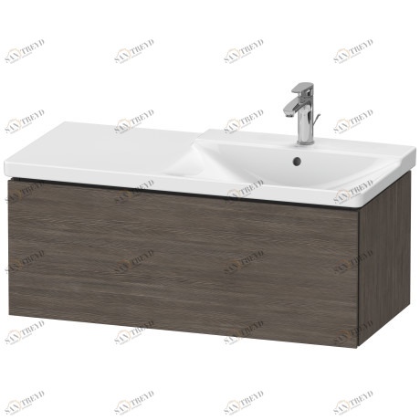 LC615005151 Тумбочка подвесная L-Cube #LC6150 1020 x 481 мм Сосна коричневая, декор Duravit