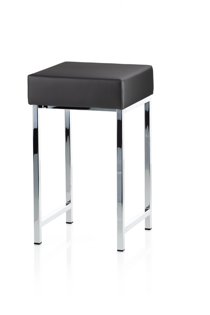 Табурет DW 64 DECOR WALTHER Хром / Сиденье белое 502804  - Вид №1