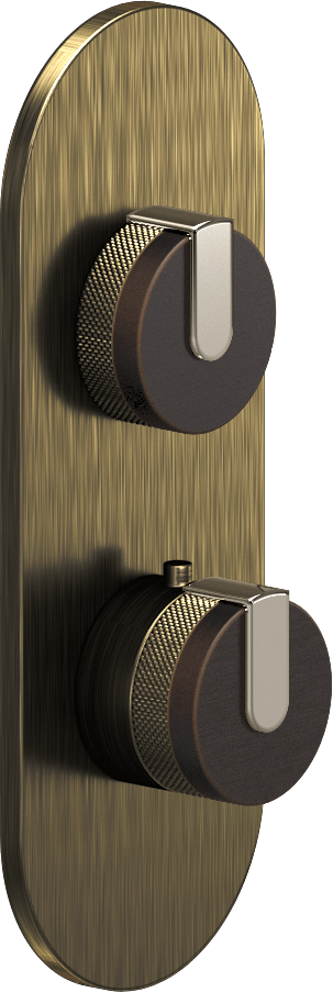 E-8026-R1OBE0-L1PN-VBB-T Планка M-Series с 2 ручками - Внешняя часть GRAFF MOD+
