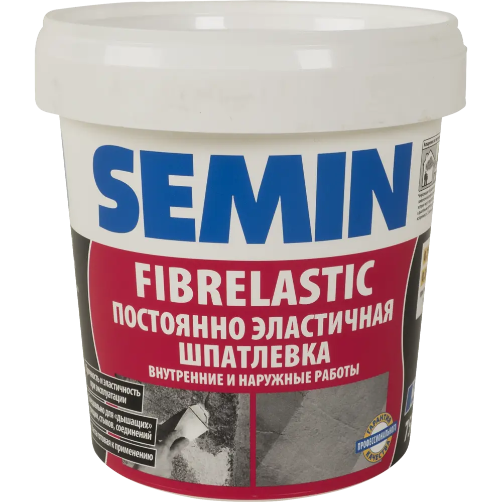 Шпаклёвка эластичная Semin Fiberlastic 0.75 кг 14247864 STLM-2102950 