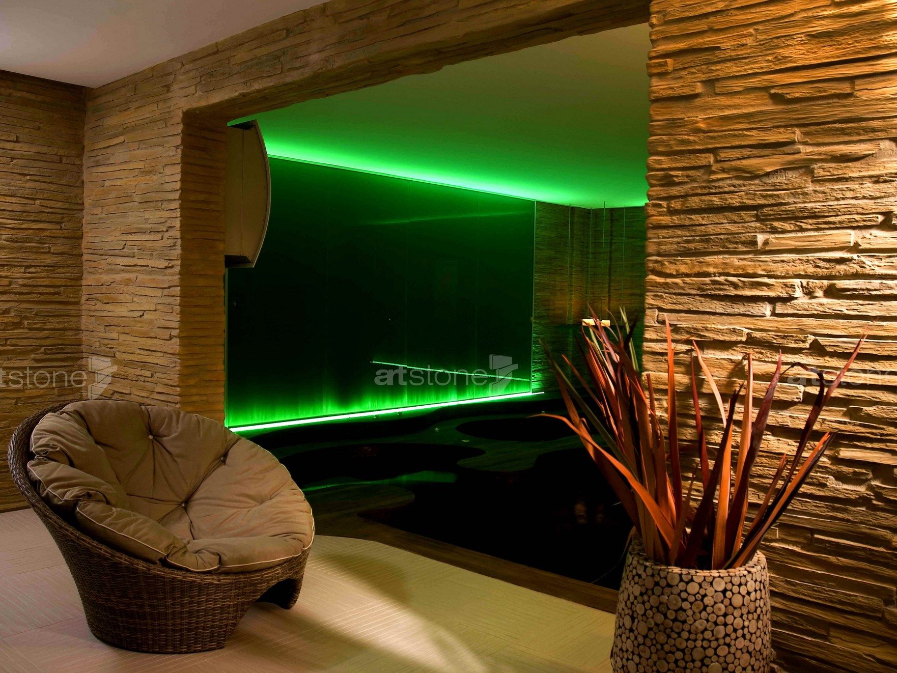 Панель с трехмерными эффектами из стекловолокна для внутреннего / наружного эффекта камня Artstone Panel Systems PRENAICA ARCH-00121222 - Вид №5