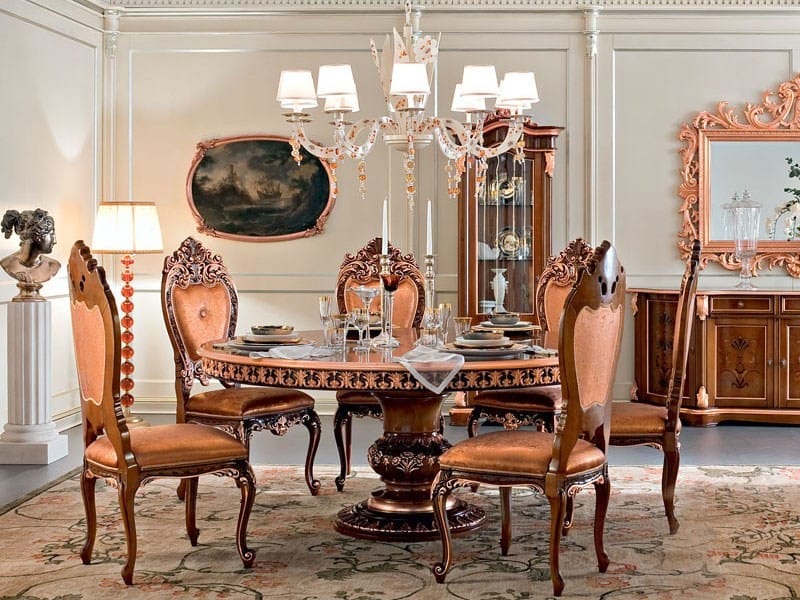 Круглый стол для гостиной в стиле барокко Modenese Luxury Interiors Bella Vita ARCH-00029775
