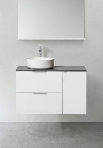 1390507 Шкаф Для Умывальника Форма 600 М Нажатие Бокового Модуля 30 ... Hafa  Белый