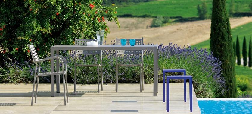 Vermobil Низкий штабелируемый металлический садовый стул Quatris Qt151 - qt154 - Вид №1