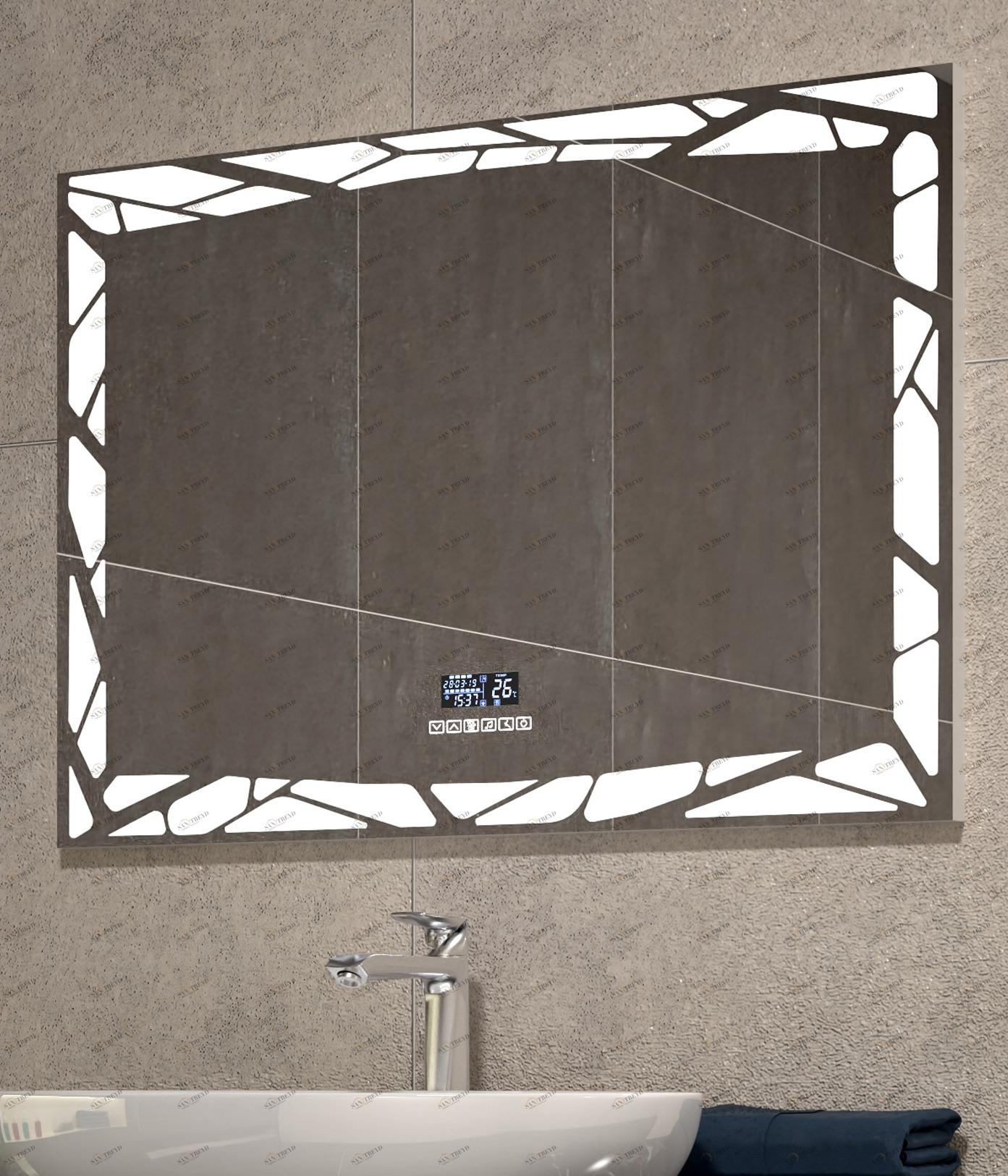 Хит продажЗеркало Melissa Media Grey 1000 VIGO sun-id-665184