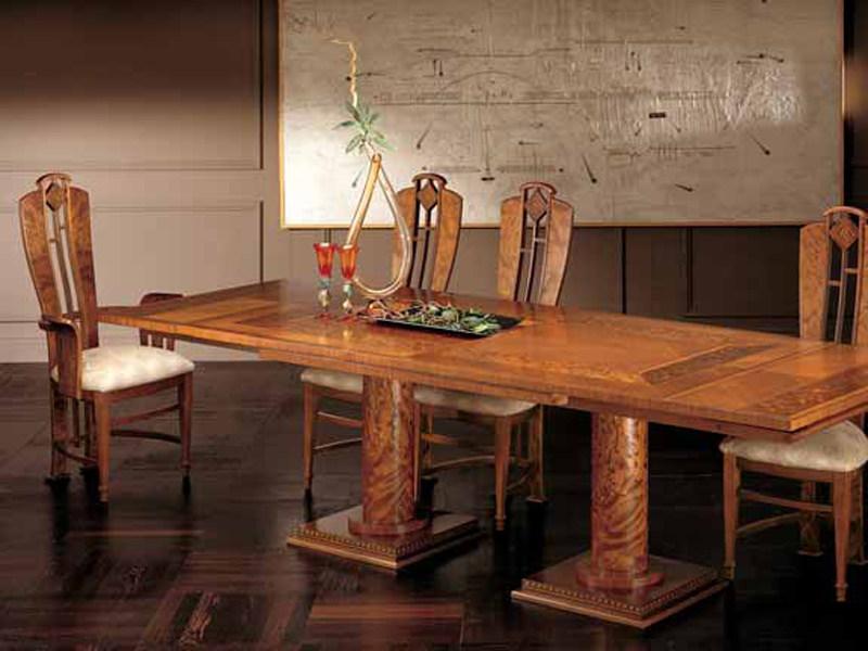 Carpanelli Раскладной прямоугольный обеденный стол в вишне Aurora sun-id-1497878 - Вид №1