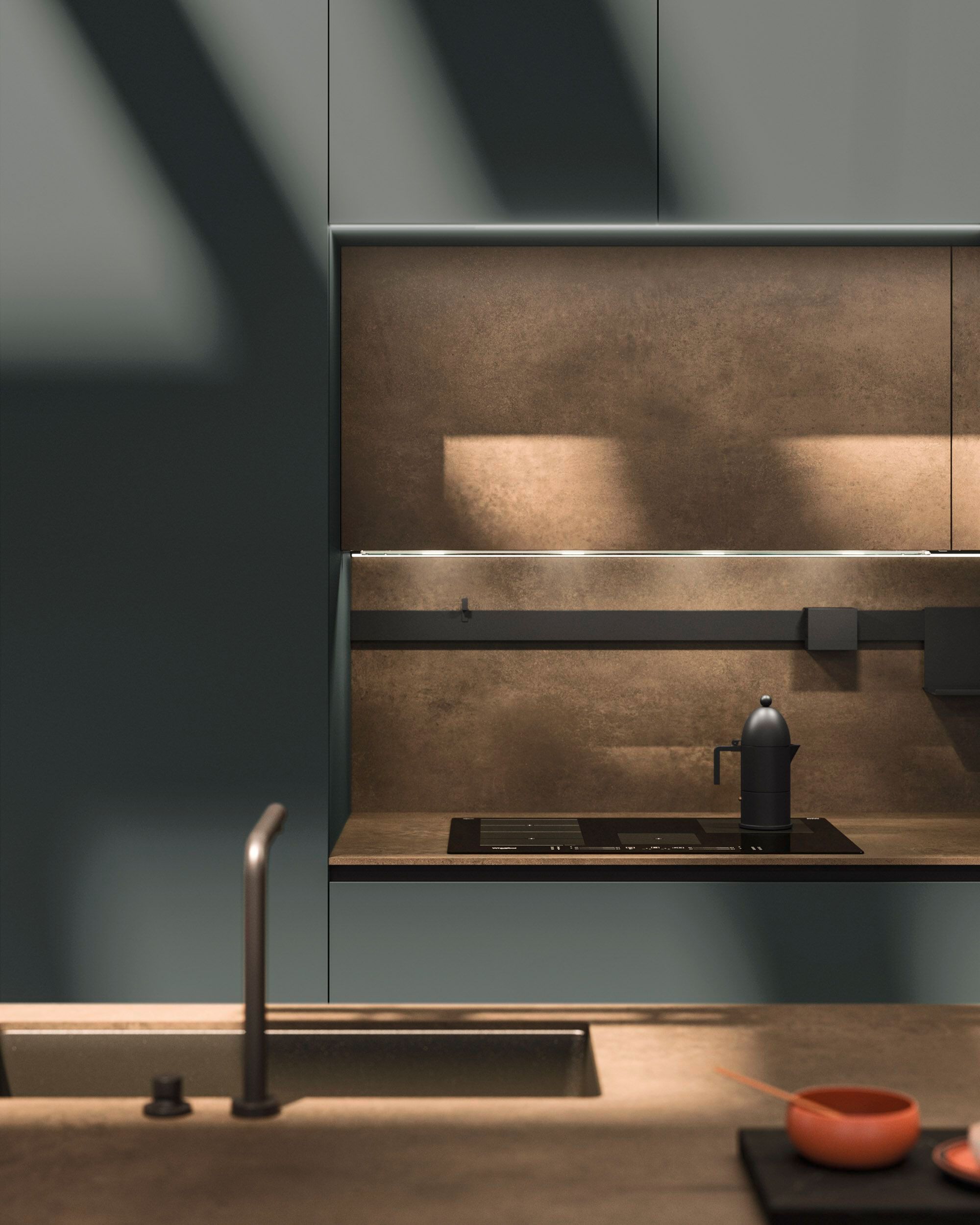 Встроенная кухня с островом Arrital Ak_Project ARCH-00022301 - Вид №12