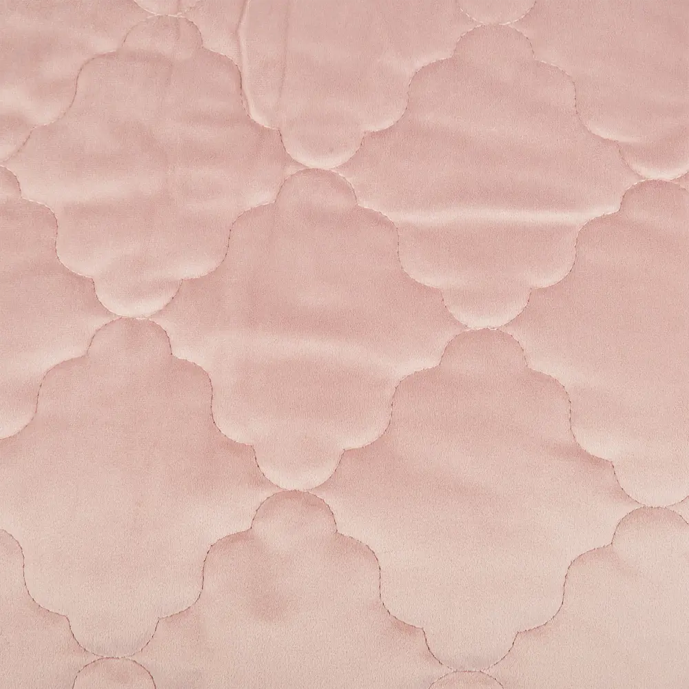 Покрывало Ромб 220x240 см бархат цвет розовый Бельвита STLM-2036659 - Вид №1