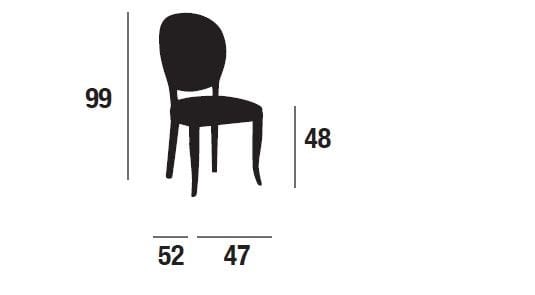 Деревянный стул с мягким сиденьем XLINE 4210 ARCH-00060099 - Вид №2