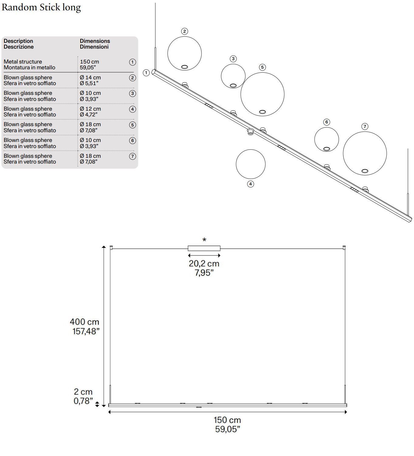 Выдувное стекло светодиодный подвесной светильник Lodes ARCH-00023205 - Вид №9