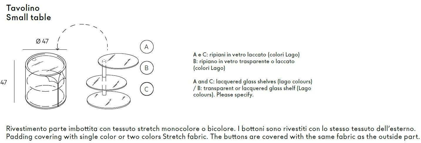Lago Тумбочка прикроватная круглая Colletto sun-id-1405475 - Вид №4