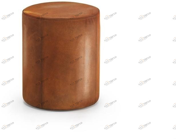 Oliver B. Круглый кожаный пуф Oliver b. wild sun-id-1356756