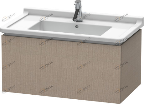 LC616507575 Тумбочка подвесная L-Cube #LC6165 820 x 469 мм Лен, декор Duravit