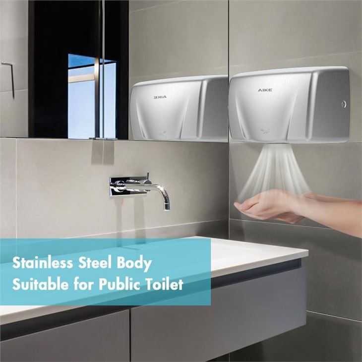 Сушилка для рук из нержавеющей стали AIKE AK2803A_418  - Вид №4