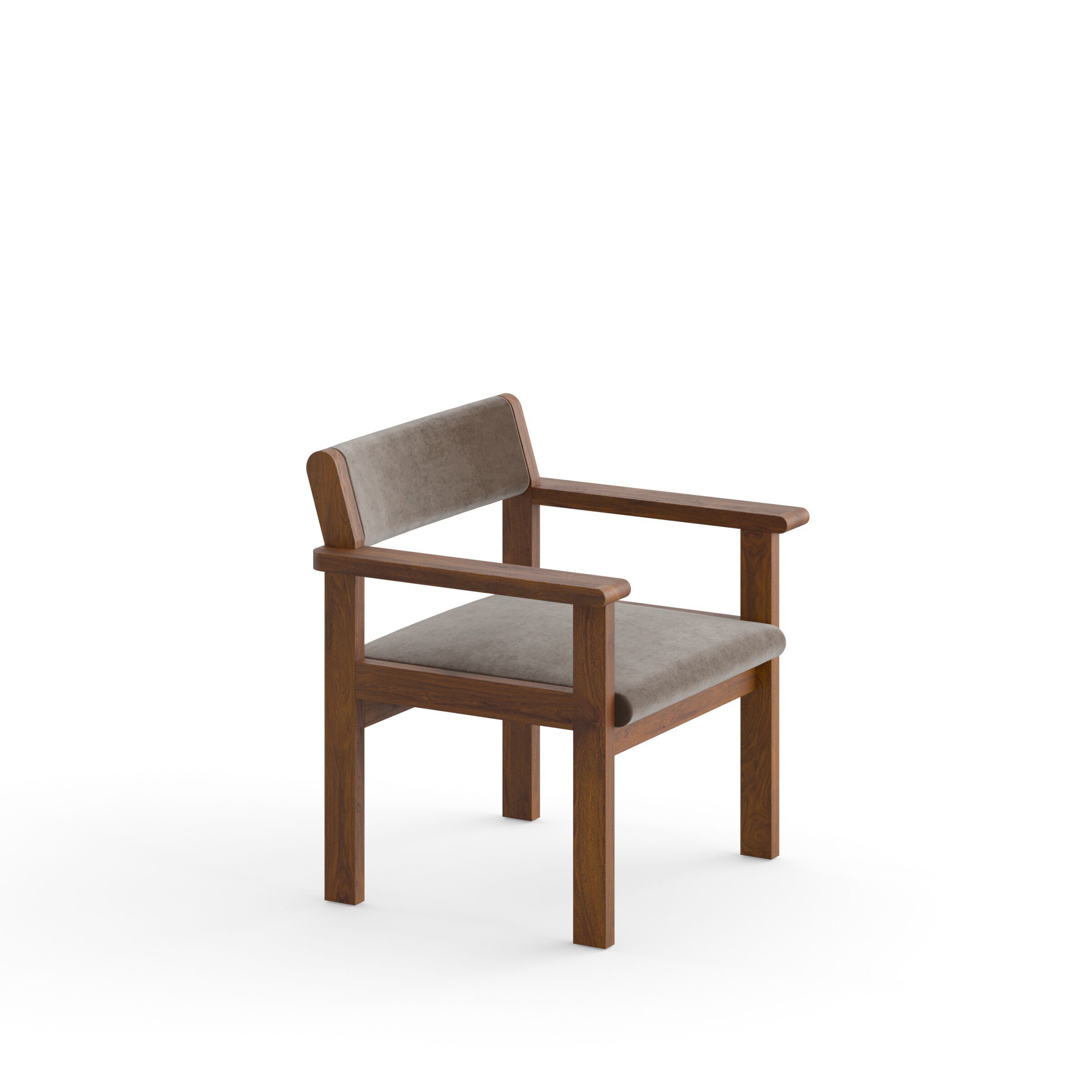 Кресло из массива дерева с подлокотниками с мягким сиденьем e15 ALDE ARCH-00105429 - Вид №8