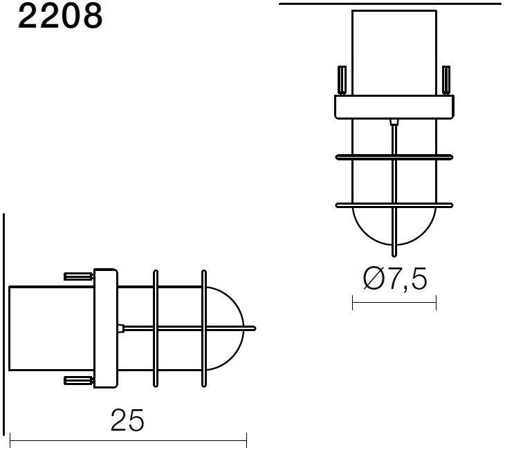 Martinelli Luce Уличный потолочный светильник из смолы и стекла Sistema polo 2808 - Вид №4