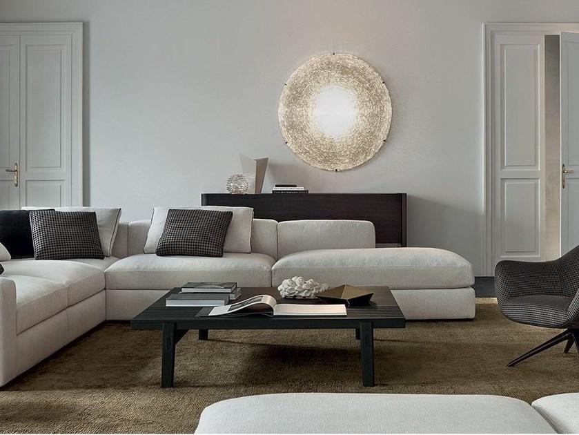 Poliform Низкий квадратный журнальный столик из фанерованной древесины Home hotel sun-id-1410453 - Вид №1