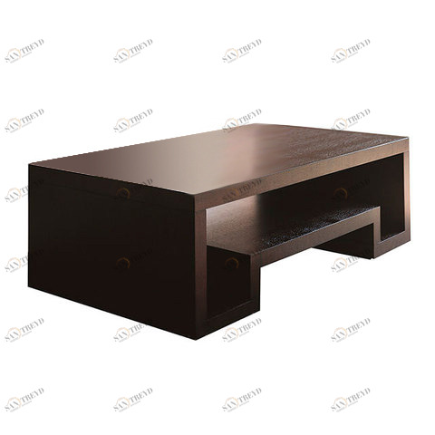 Журнальный столик прямоугольный с полкой венге Lago Maggiore PUSHA PUSHA 062884 Венге 