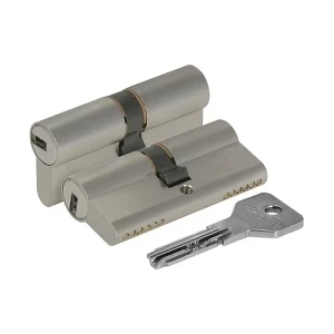 Цилиндр Cisa Asix, 30x30 мм, ключ-ключ хром, 5 ключей