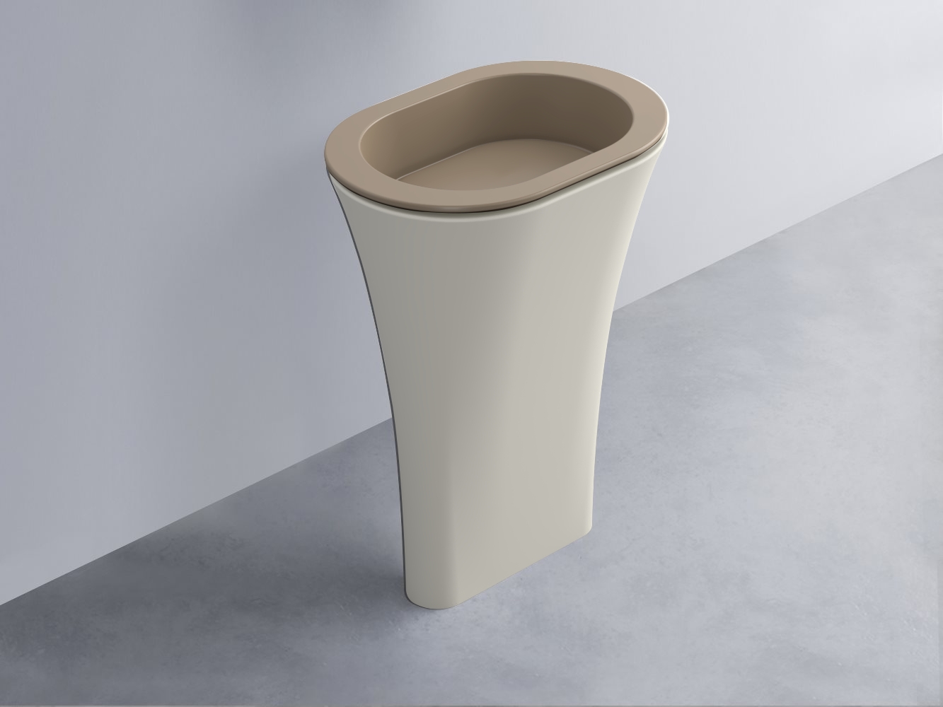 AMLA65-AN+AMPILO-AN+AMCOLO-TL Раковина Amedeo Ovale отдельностоящая cielo Enjoy + Amedeo Ceramica Cielo