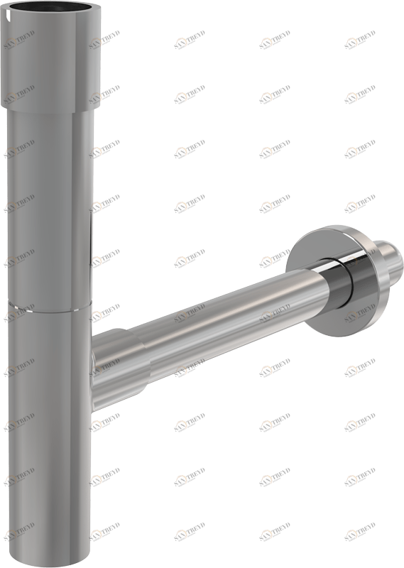 Сифон для умывальника DN32 DESIGN, цельнометаллический, массивный ALCAPLAST A402