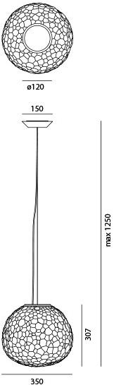 Artemide Подвесной светильник из дутого стекла Meteorite sun-id-1389505 - Вид №3