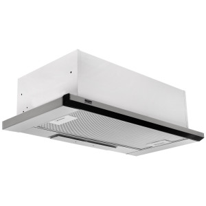 1024749 Вытяжка телескопическая KRONA KAMILLA Slim 600 белый/серебристый