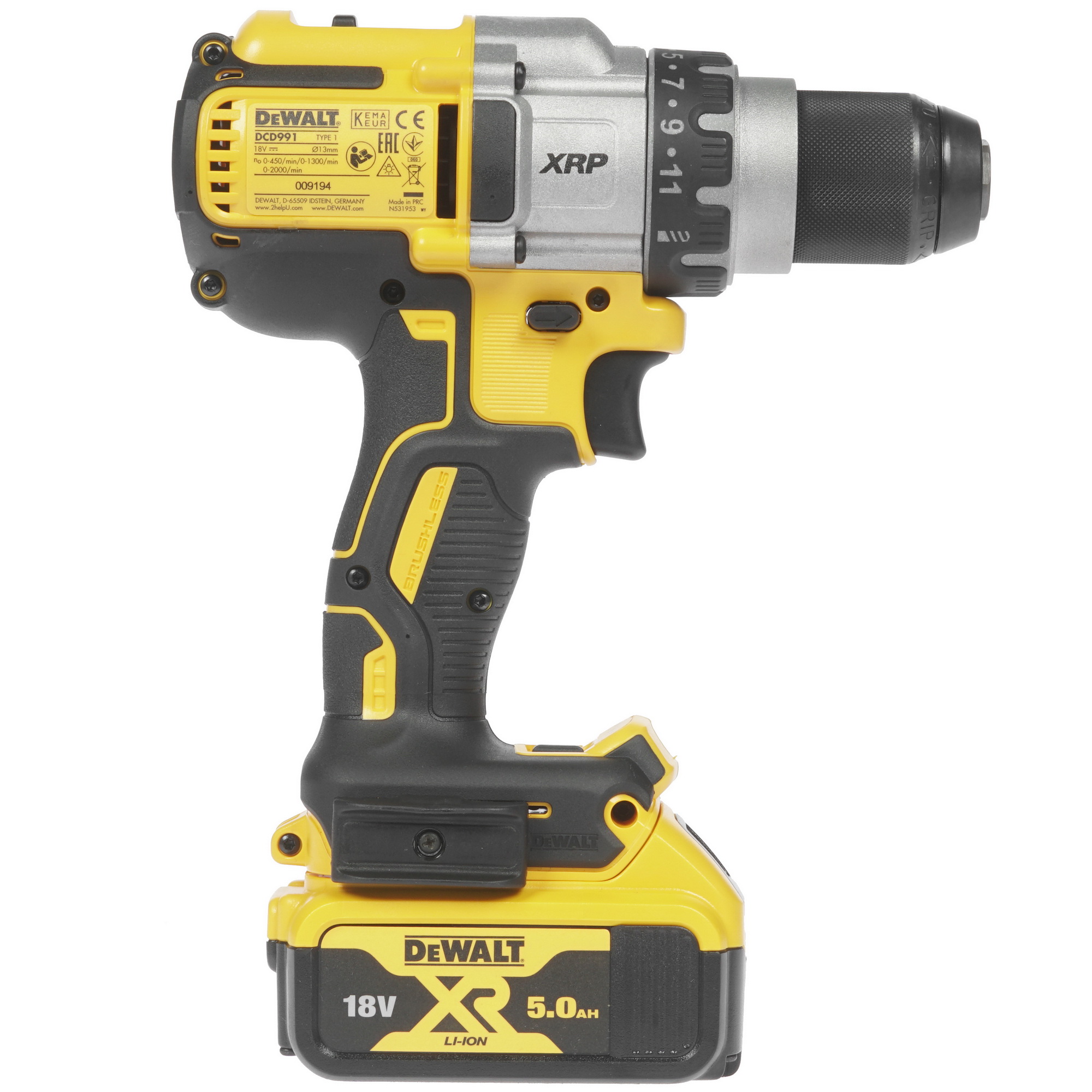 Дрель-шуруповерт DeWalt DCD991P2 XR FLEXVOLТ 18/54V 1081532 STDN-0028803 - Вид №1