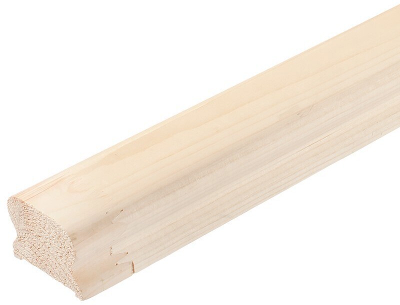 83850945 Поручень фигурный сращенный хвоя сорт Экстра 45х75х4000 мм STLM-0044961 Santreyd