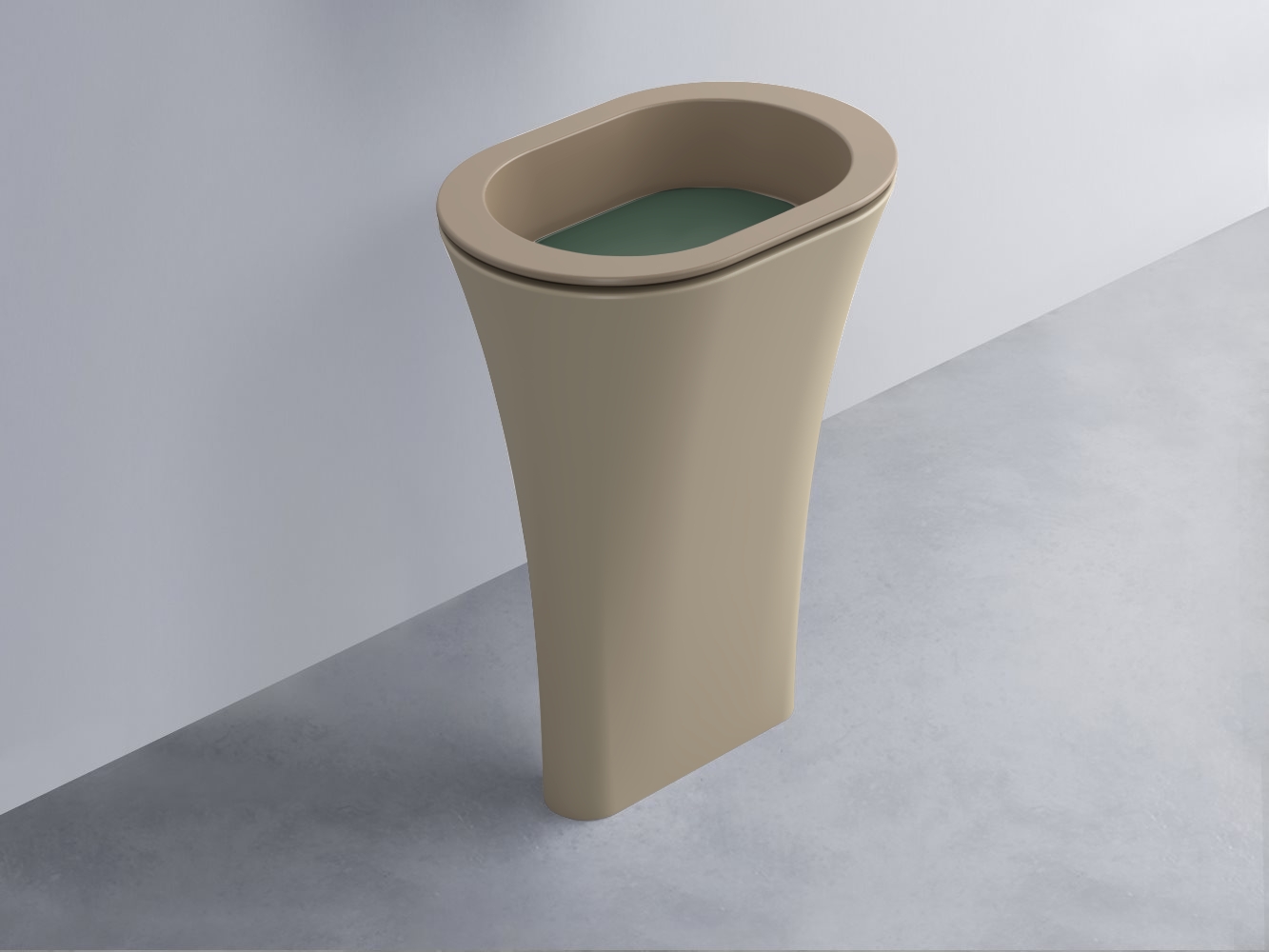 AMLA65-AN+AMPILO-MU+AMCOLO-AV Раковина Amedeo Ovale отдельностоящая cielo Enjoy + Amedeo Ceramica Cielo