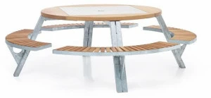 Extremis Стол для пикника со встроенными скамейками