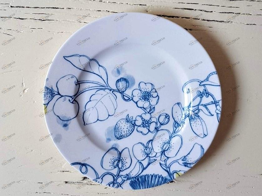 Фарфоровая десертная тарелка Azzurro d’estate Santreyd sun-id-1508767