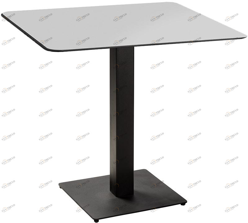 2666 Стол Квадро UltraThin 80*80 белый R-HOME 160402+1705351H_White Pure