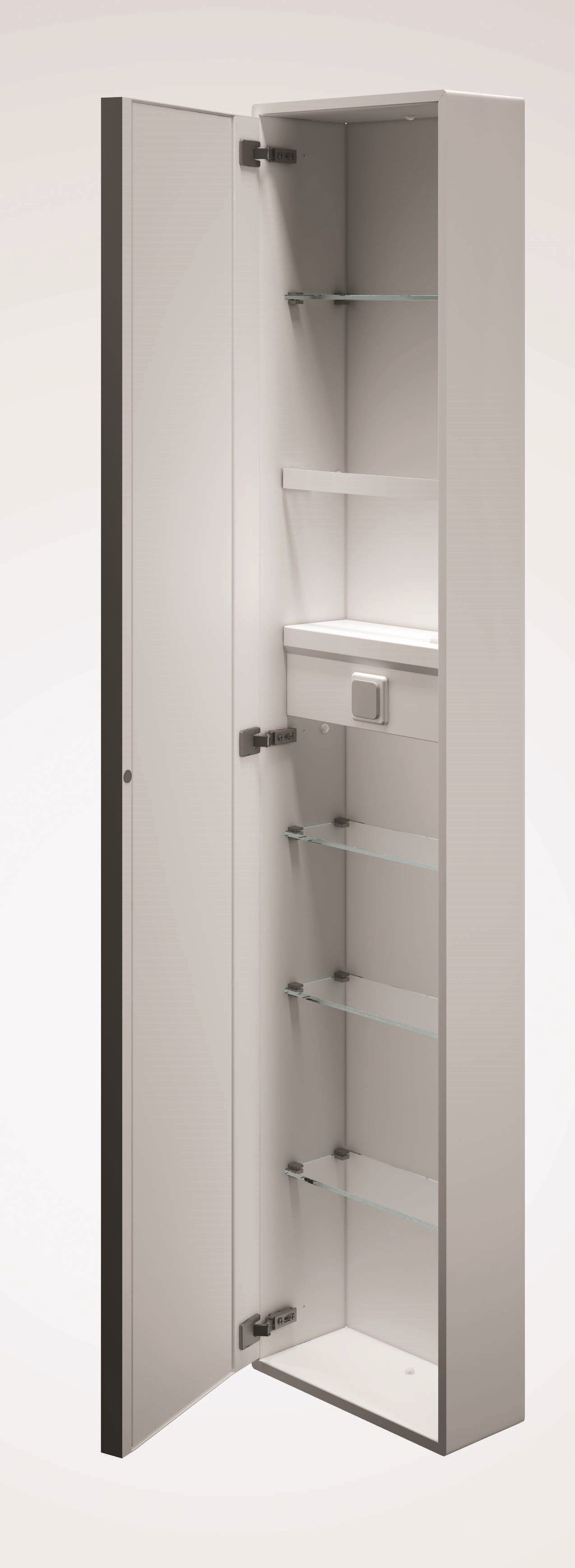 Модуль с полками, держатель для фена, распашная дверь INDA® My secret ARCH-00079734 - Вид №1