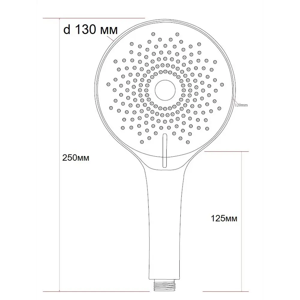 Лейка для душа Esko С10 3 режима цвет серый STLM-2176586 - Вид №1