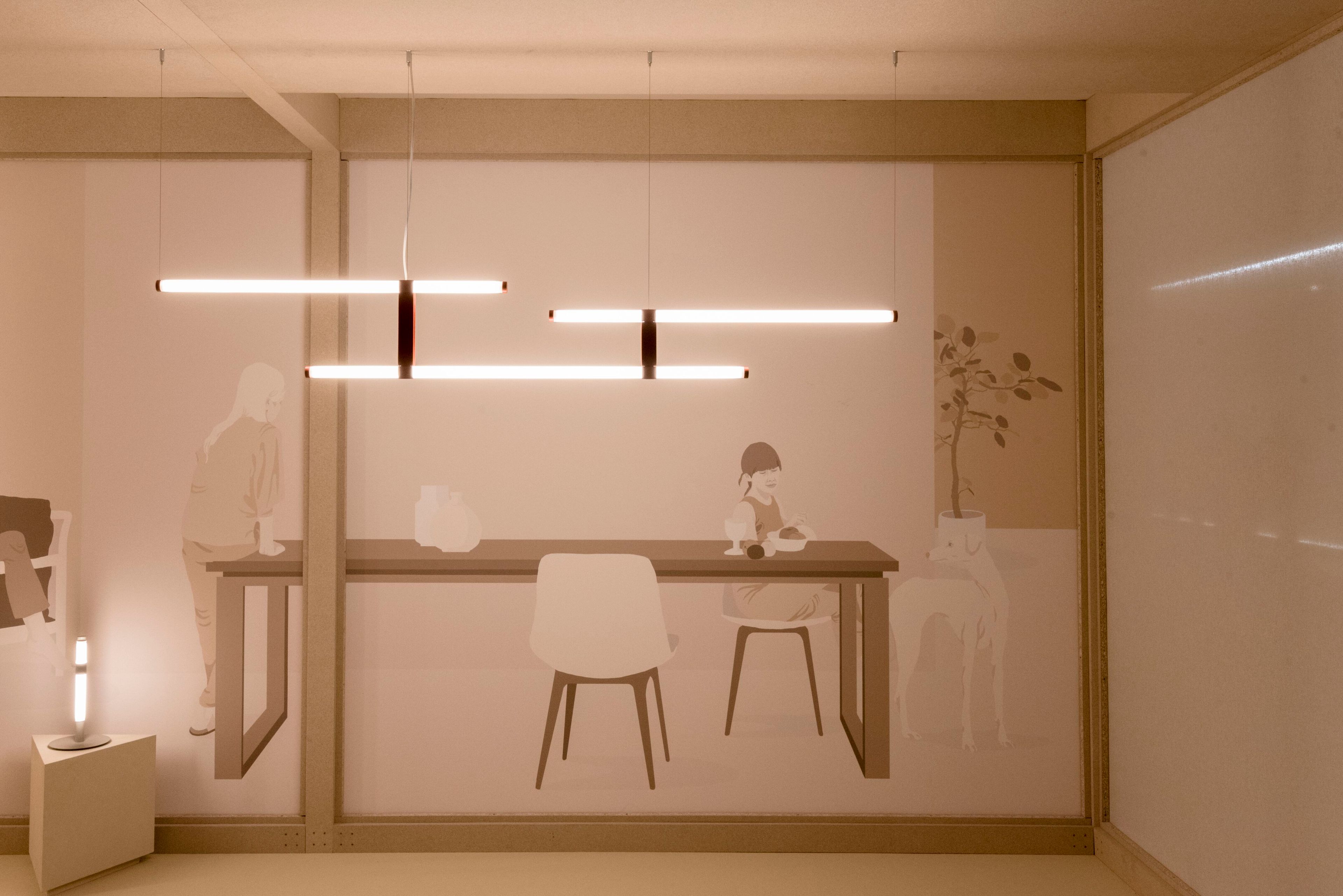 Светодиодная настольная лампа из боросиликатного стекла и металла AXOLIGHT Paralela ARCH-00024748 - Вид №1