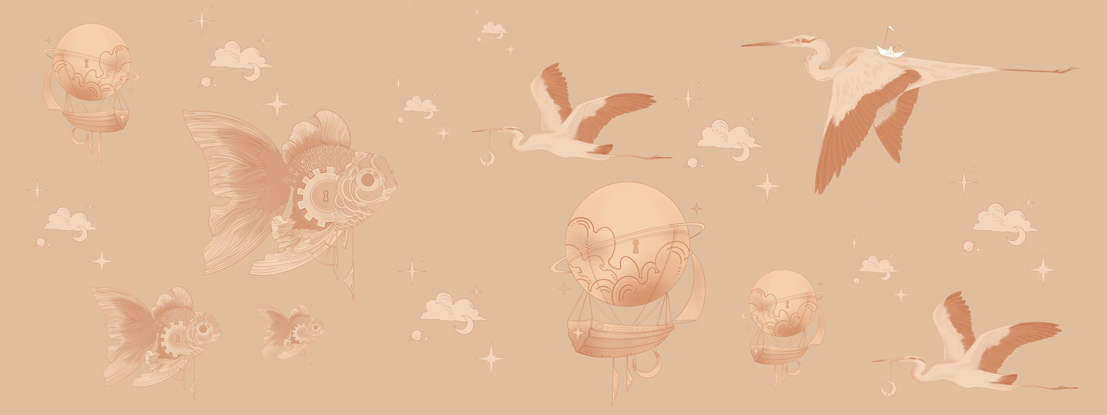 Обои с рисунком для детей Inkiostro Bianco Inkids ARCH-00039583 - Вид №1